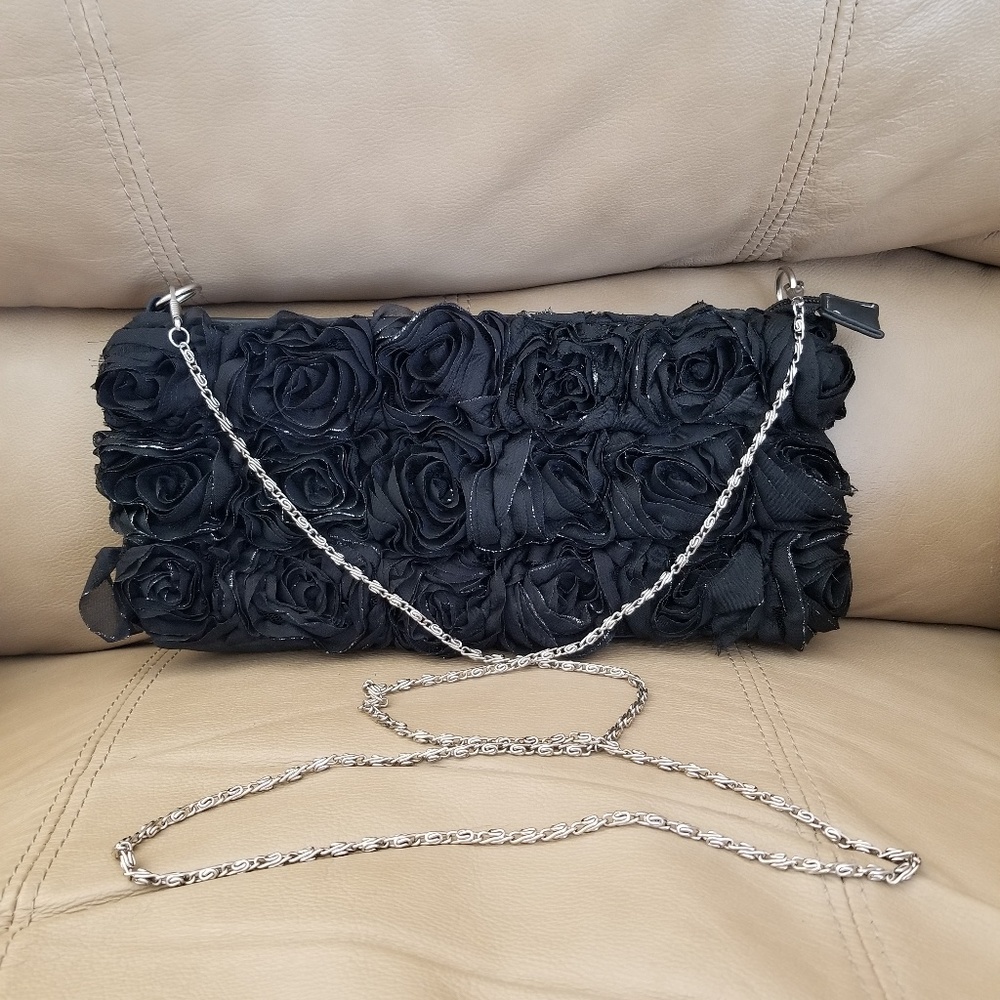 Black Crossbody with Roses